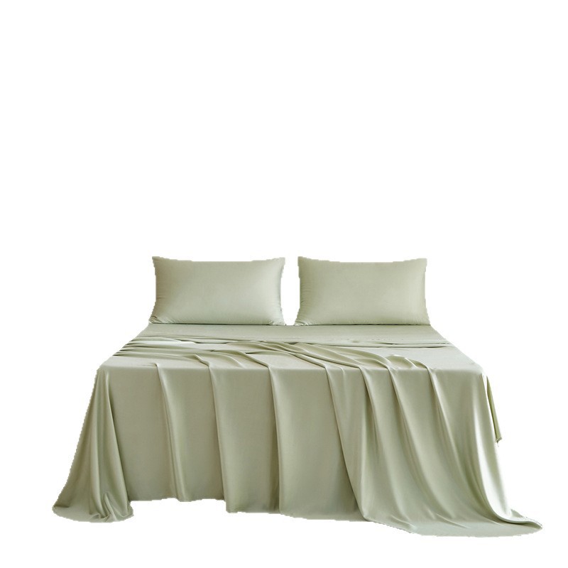 Naturally cooling, antibacterial, and anti-mite | Class A mother and baby grade 100% natural bamboo pulp fiber bed sheet single or three-piece set