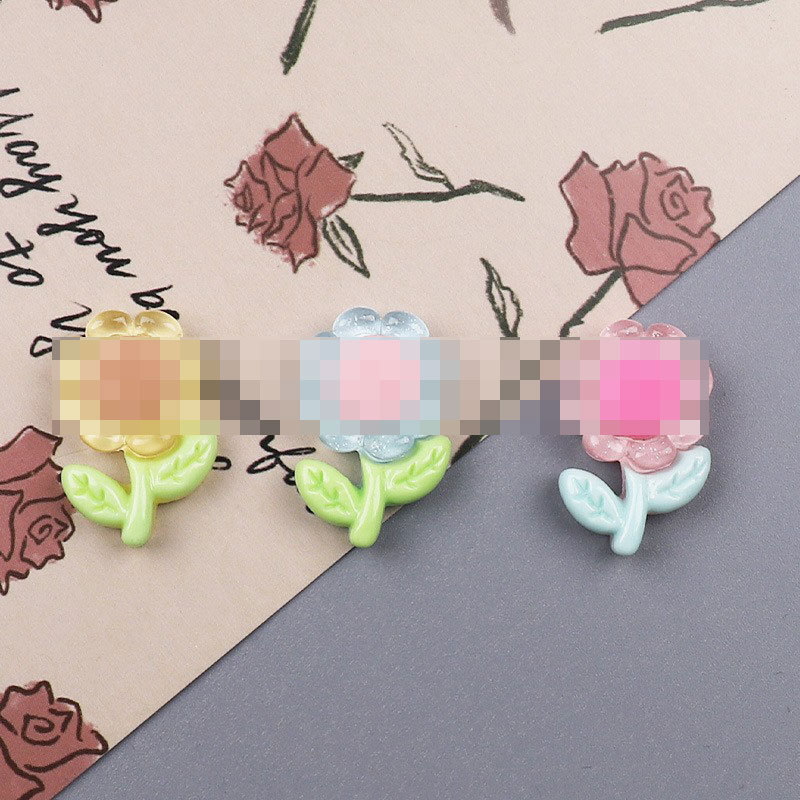 Resin jewelry accessories, translucent tulip flowers, DIY handmade hair accessories, storage boxes, butter glue phone stickers