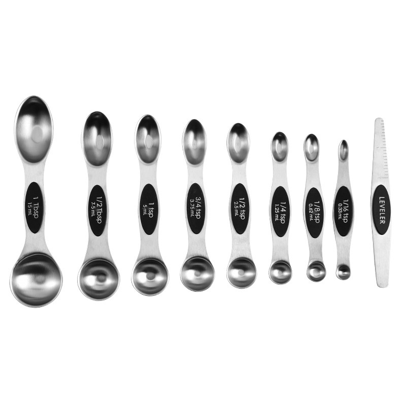 A set of 89 pieces of cross-border magnetic stainless steel double-head measuring spoons, including baking scale measuring spoons, coffee measuring spoons, and seasoning measuring spoons