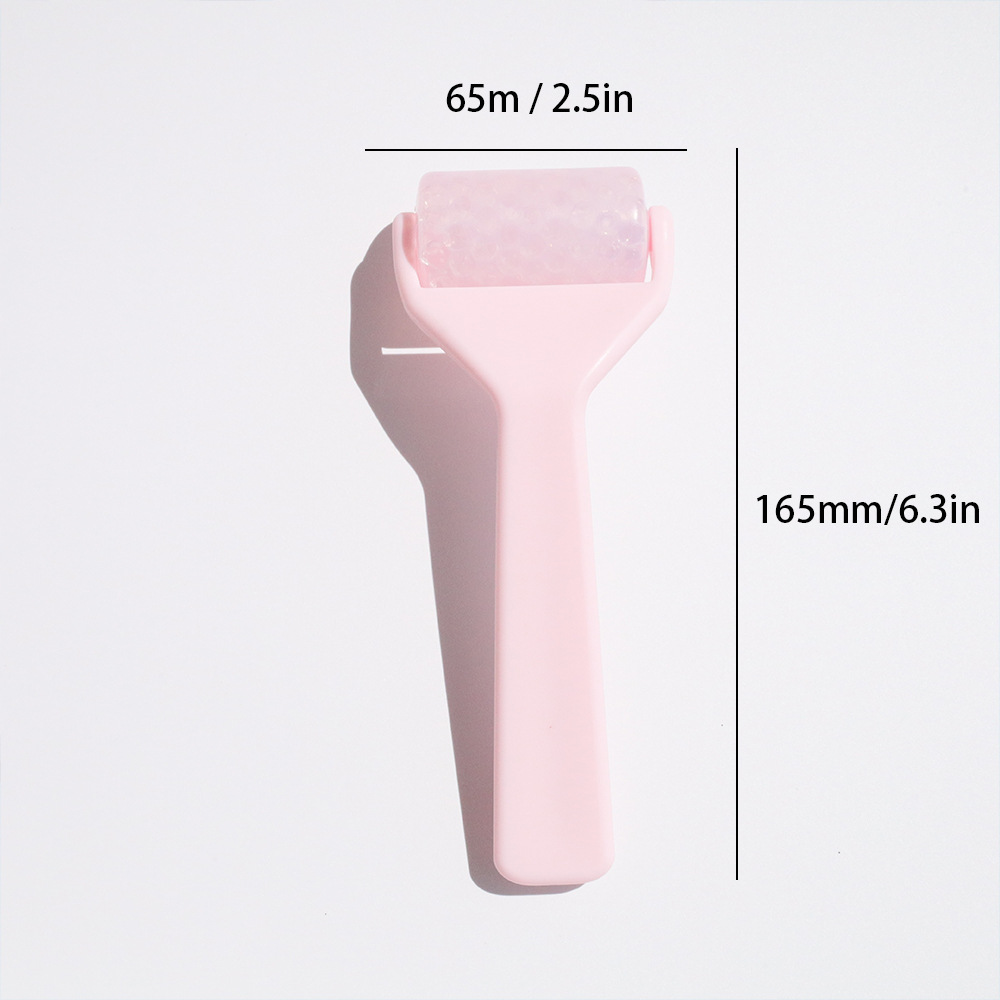 PE translucent gel ice roller, facial beauty device, facial massage ice roller