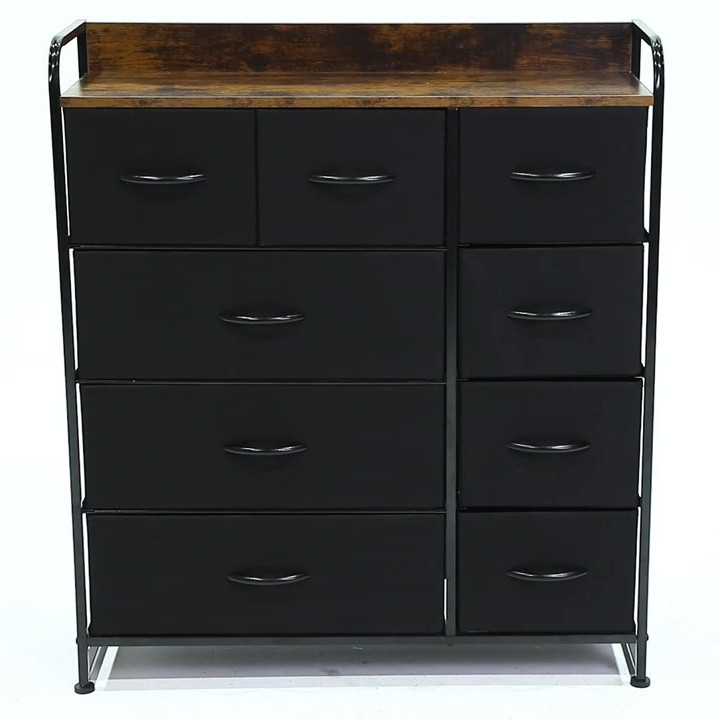 Nine-drawer storage cabinet, metal cabinet, thickened storage cabinet for living room and home use, multi-layer bedside snacks