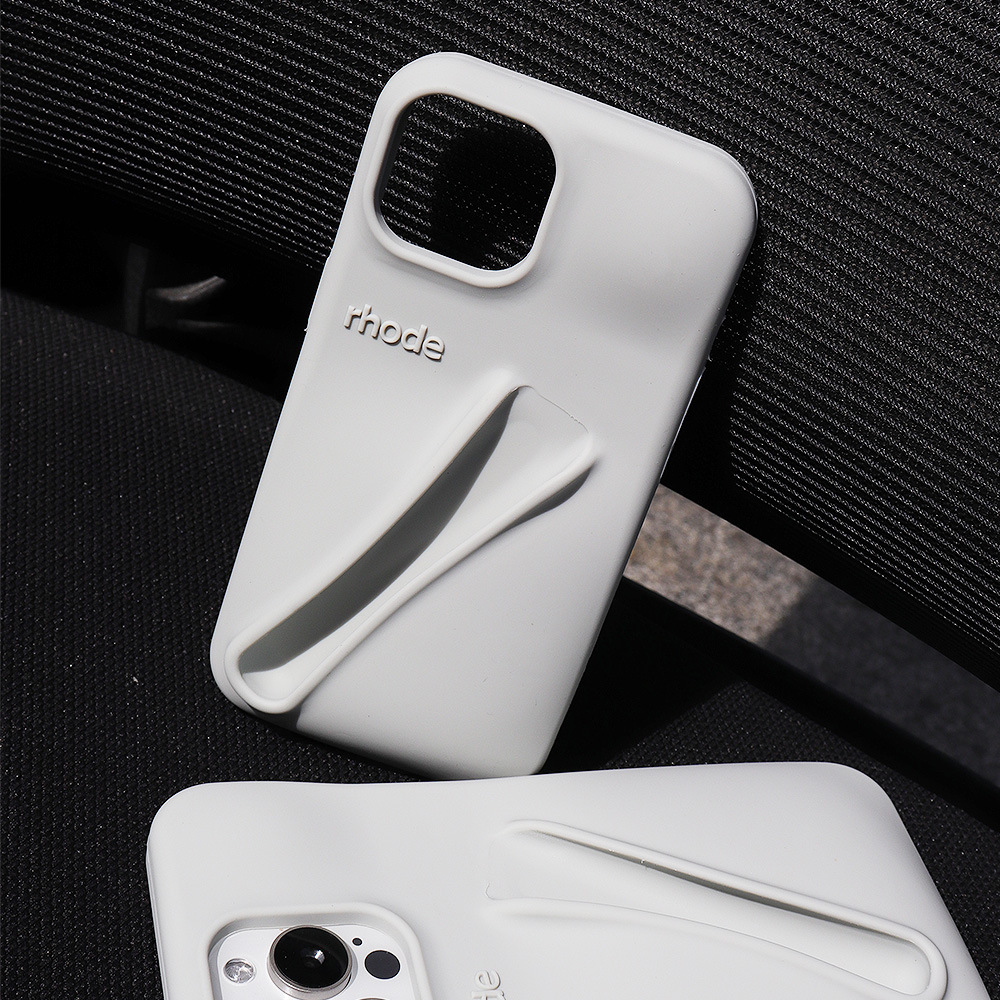 Clearance Sale: RHODE Logo Silicone Lipstick Phone Case for iPhone 11-12 and 14 Plus-15 Plus