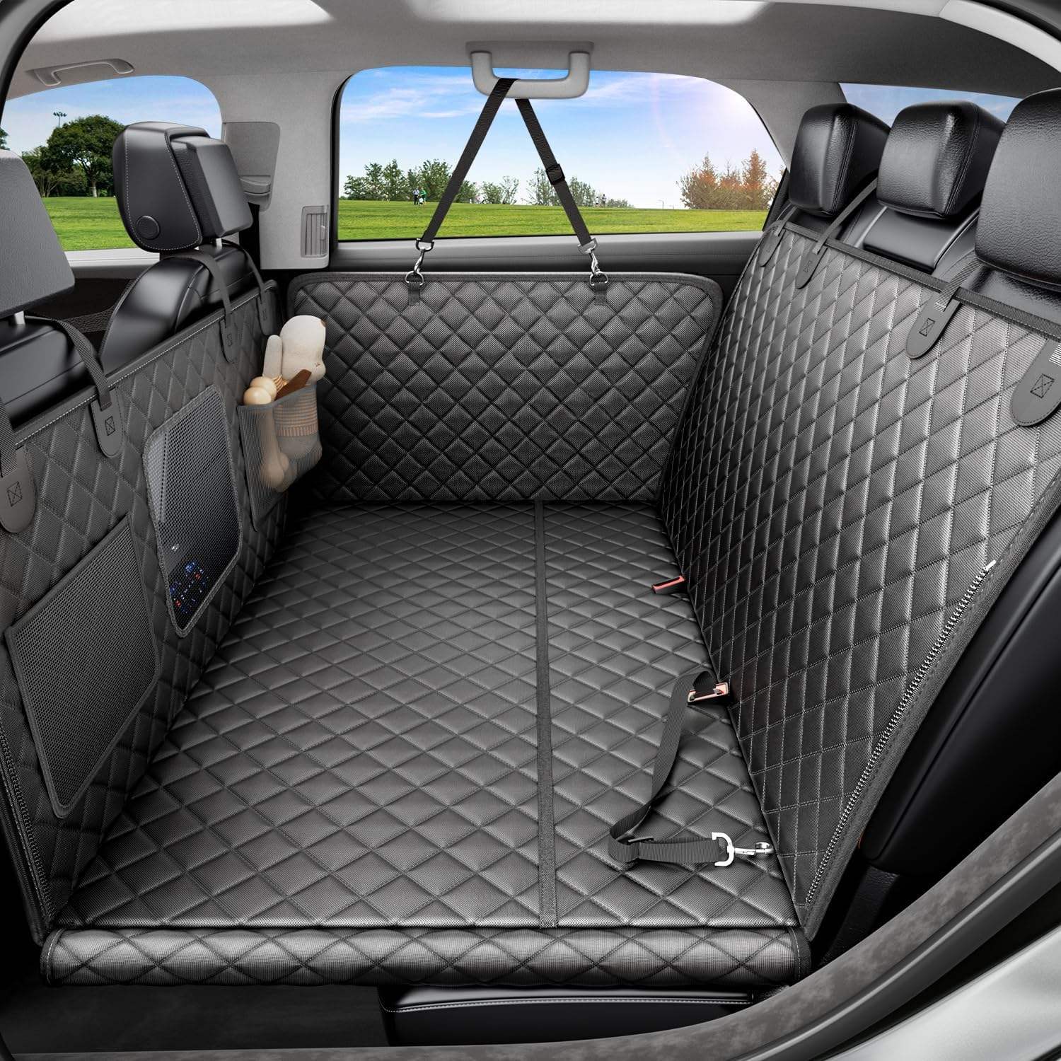 New Amazon Car Rear Seat Extension Pet Mat, Thickened Hollow Board Oxford Cloth Car Pet Mat