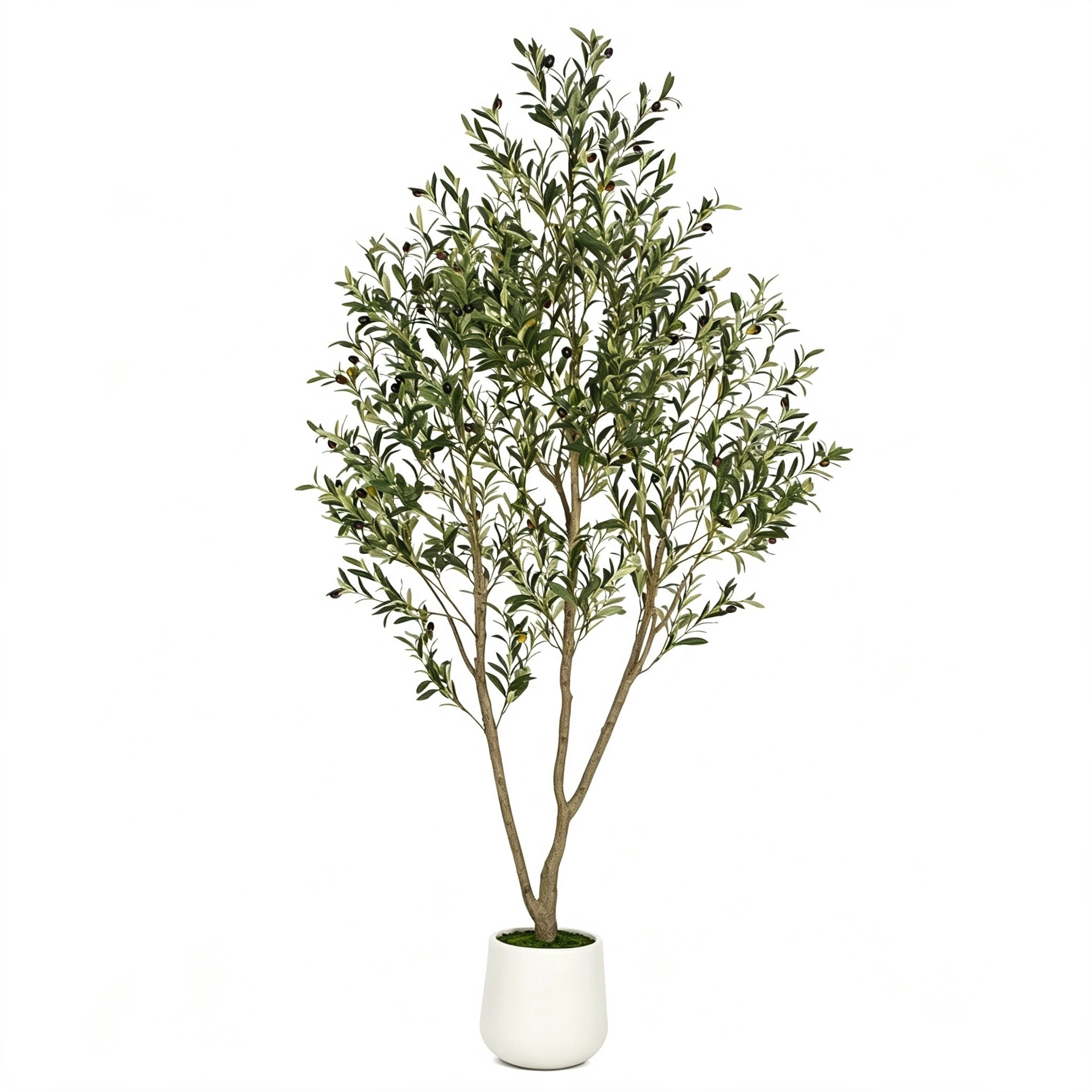Amazon cross-border artificial olive tree home interior black olive leaf green plant human artificial tree artificial plant decoration