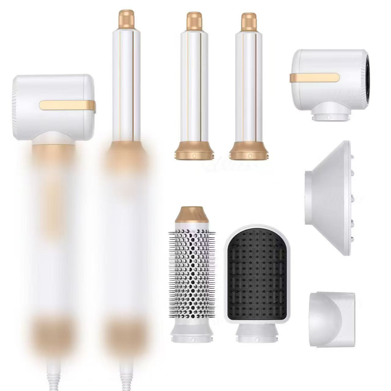 Cross-border e-commerce automatic curling iron, 7-in-1 hot air comb, curling and straightening hair styling comb, electric hair dryer, Amazon.