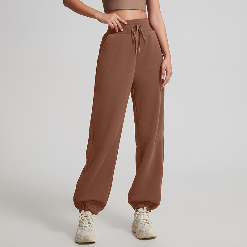 [Clearance Sale] Autumn/Winter Fleece-Lined Loose-Fit Sweatpants, High-Waisted, Slimming, Sports Casual Pants, Jogger Fit Women's Long Pants