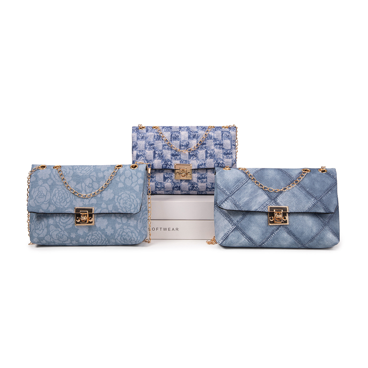 2023 New Women's Small Square Bag, Fashionable and Simple Shoulder/Crossbody Bag with Chain, Direct from Manufacturer, Dropshipping Available