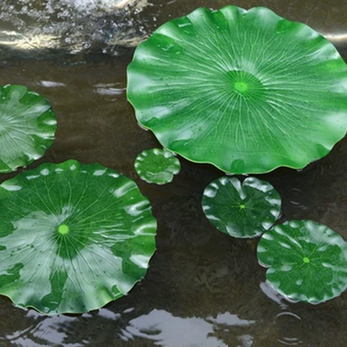 Wholesale artificial lotus leaves, EVA lotus leaves, pond decorations, plastic lotus leaves, dance props, pool decorations, and eternal lotus flowers.
