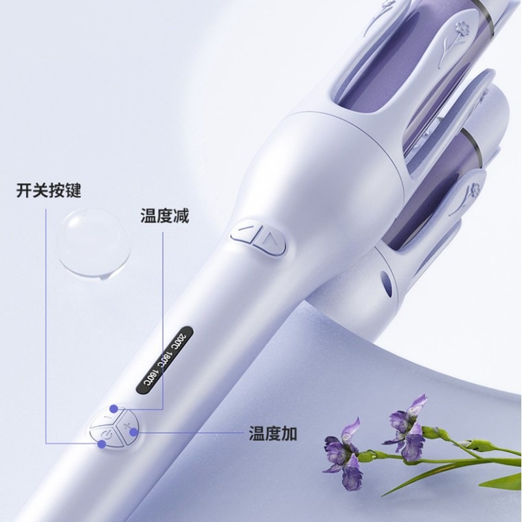 This TikTok viral curling iron is a French deep V-shaped perm with large 32mm curls and soft waves that won't damage your hair.