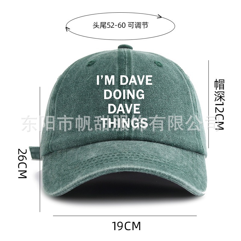 2025 Cross-Border Hot Selling Golf Club Print Retro Dad Cap, Unisex Sports Baseball Cap, Duckbill Cap
