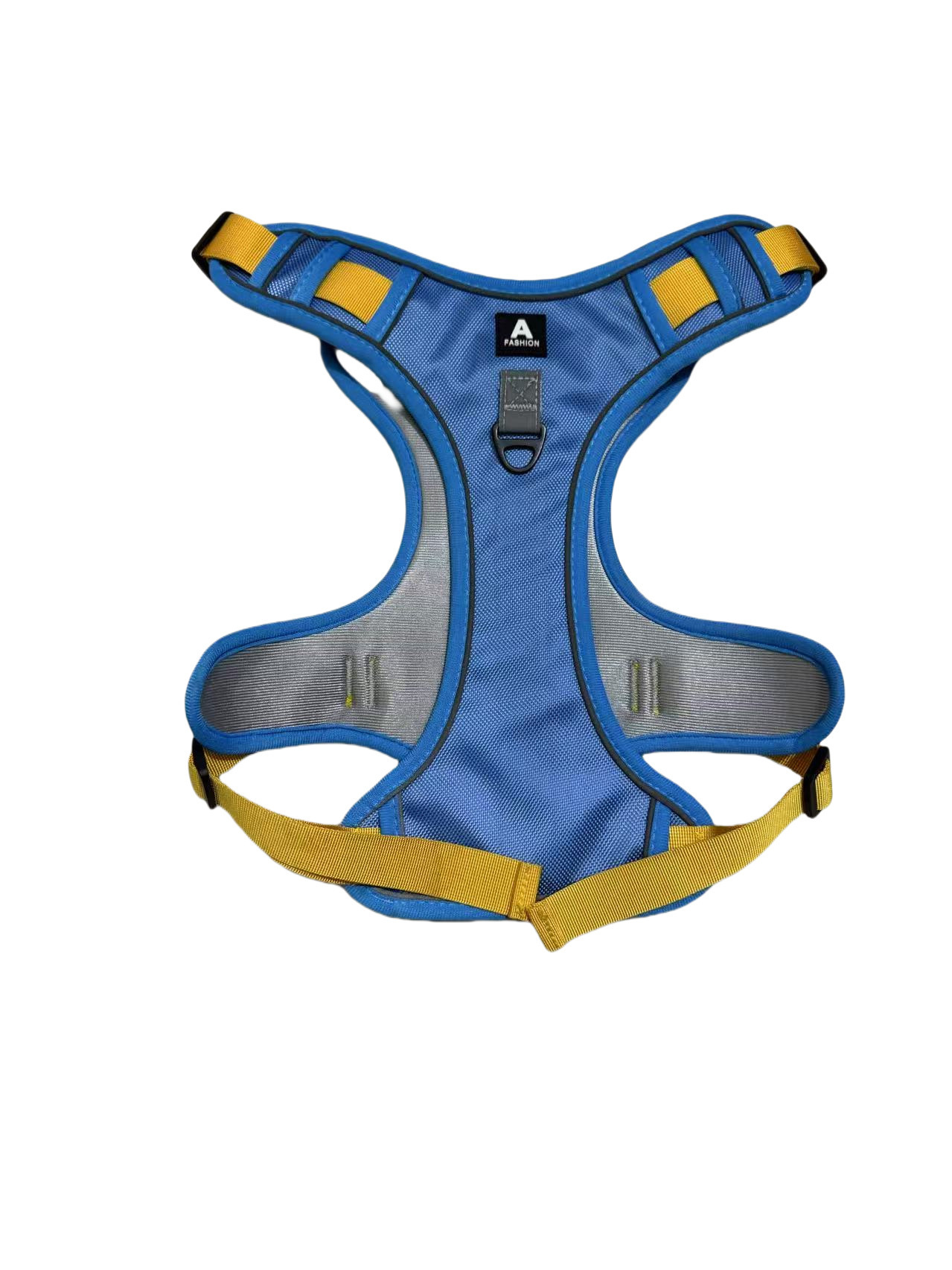The dog leash vest type large dog chest and back strap is explosion-proof, reflective, and resistant to biting and wear both outdoors
