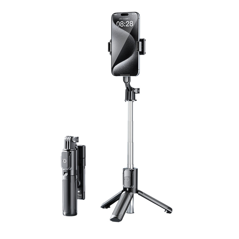 Mobile phone selfie stick shooting tripod handheld floor-standing folding travel Bluetooth remote control selfie wonder, portable live streaming