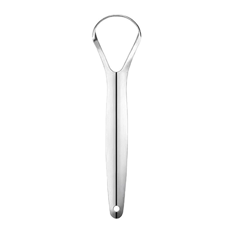 Stainless steel large-mouth tongue scraper, tongue cleaner, bad breath remover, oral care tool, factory direct sales.