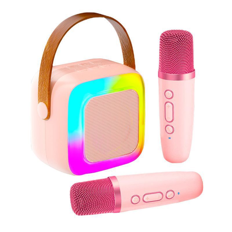 SY13 Karaoke Bluetooth Speaker, Small Home KTV Wireless Microphone Portable Card Slot Speaker