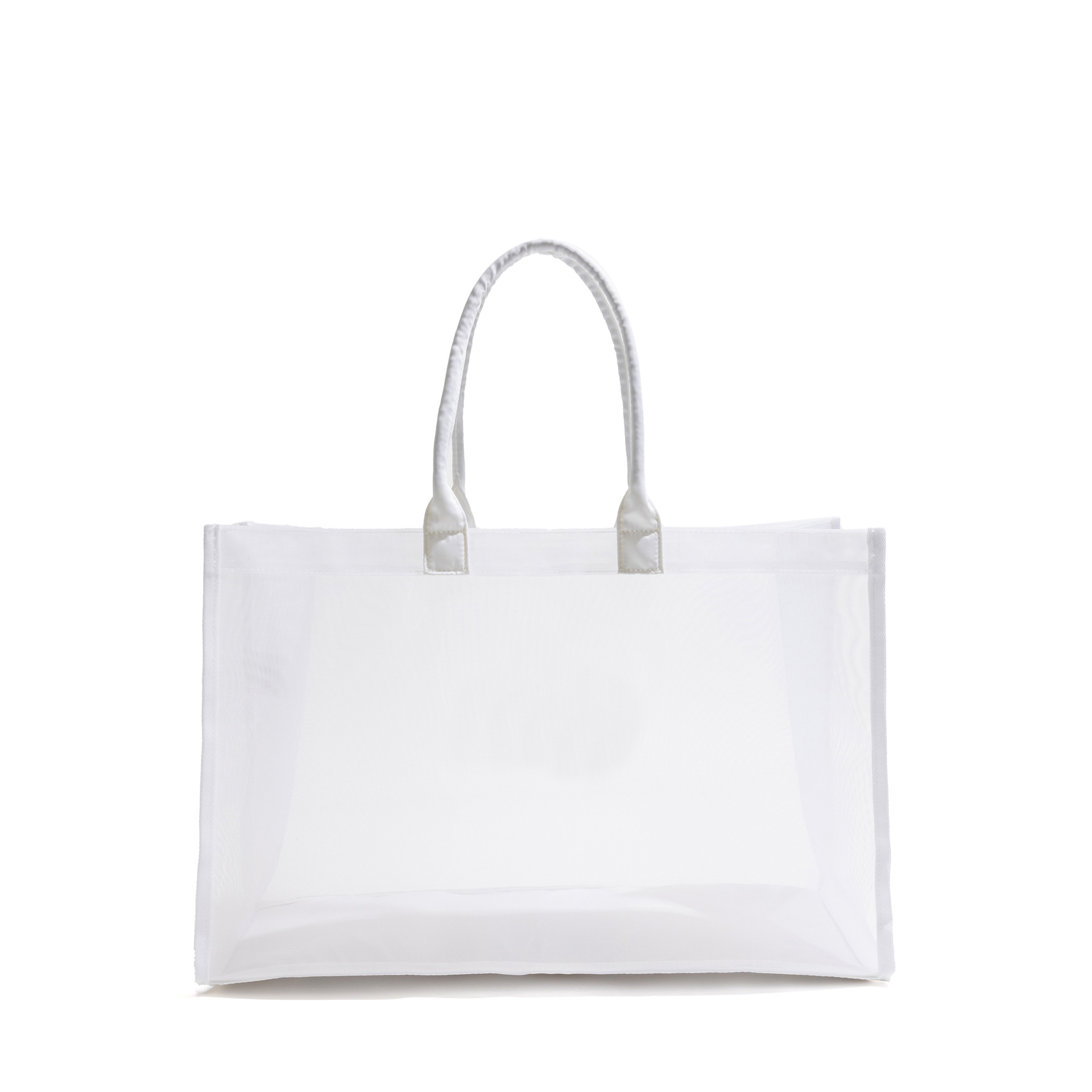 Trendy yoga and fitness bag, dry and wet separation PVC mesh tote bag, high-end travel portable storage bag