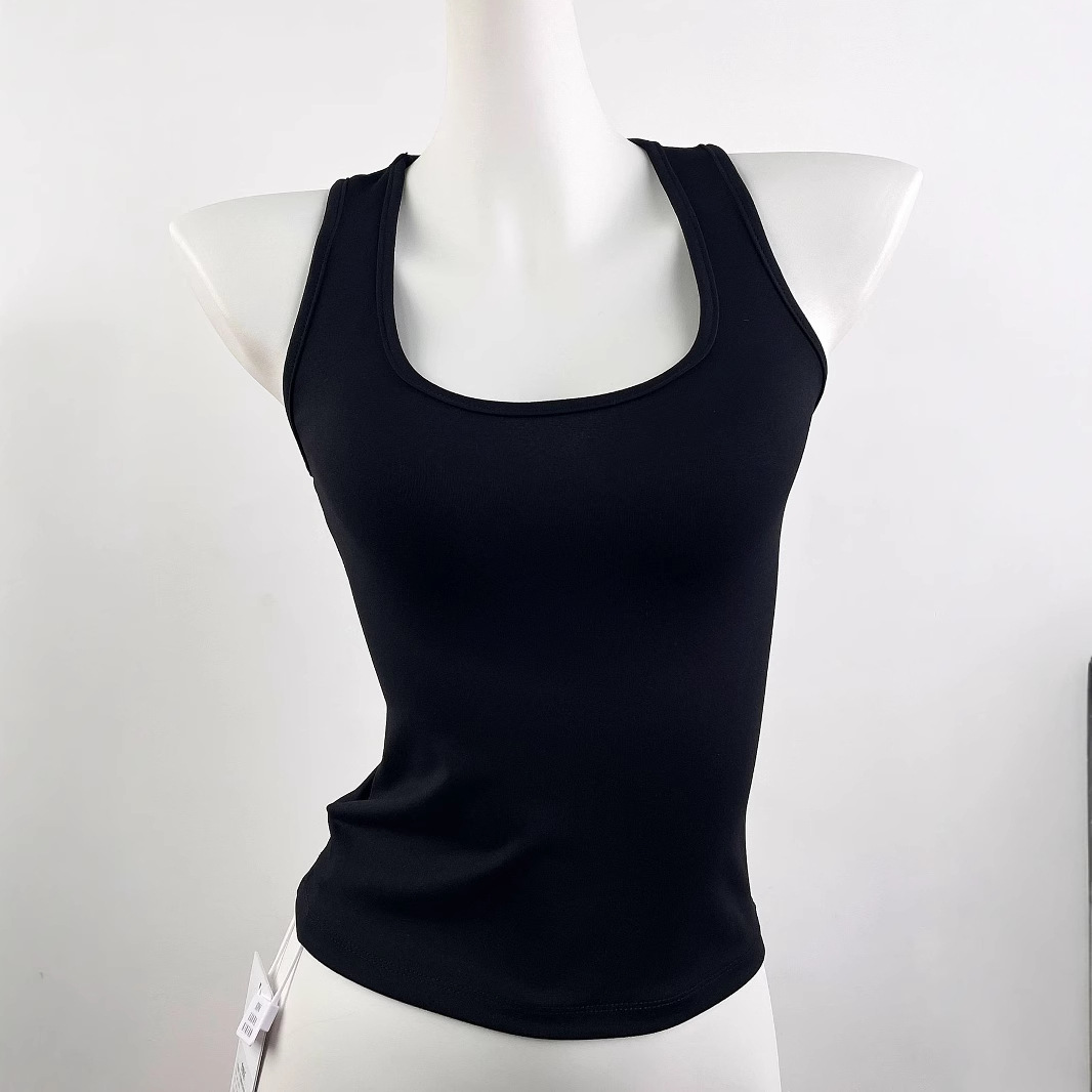 Tankair Sexy Tight-fitting Elastic Square Neck Racer Vest for Women, Quick-drying Sports Top