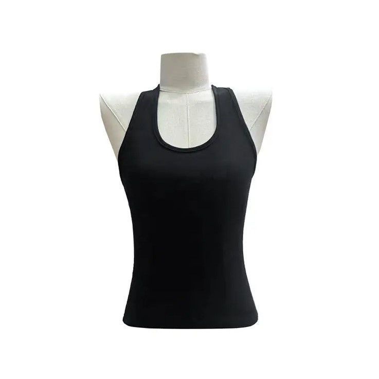 Pure and alluring style V-neck thin cover-up T-shirt women's summer niche inner layer halter neck vest top fashion two-piece set
