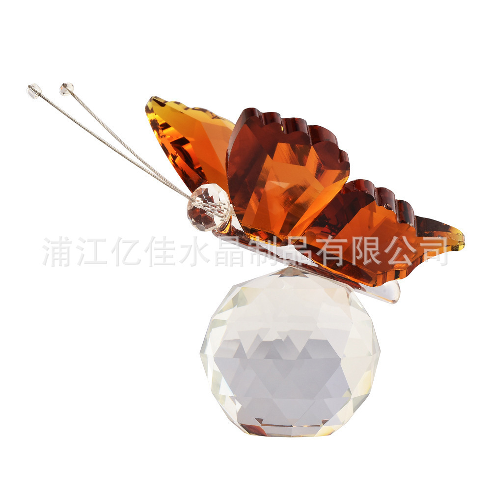 Wholesale souvenirs, small gifts, creative home decor, counter decorations, crystal crafts, 3D butterfly ornaments