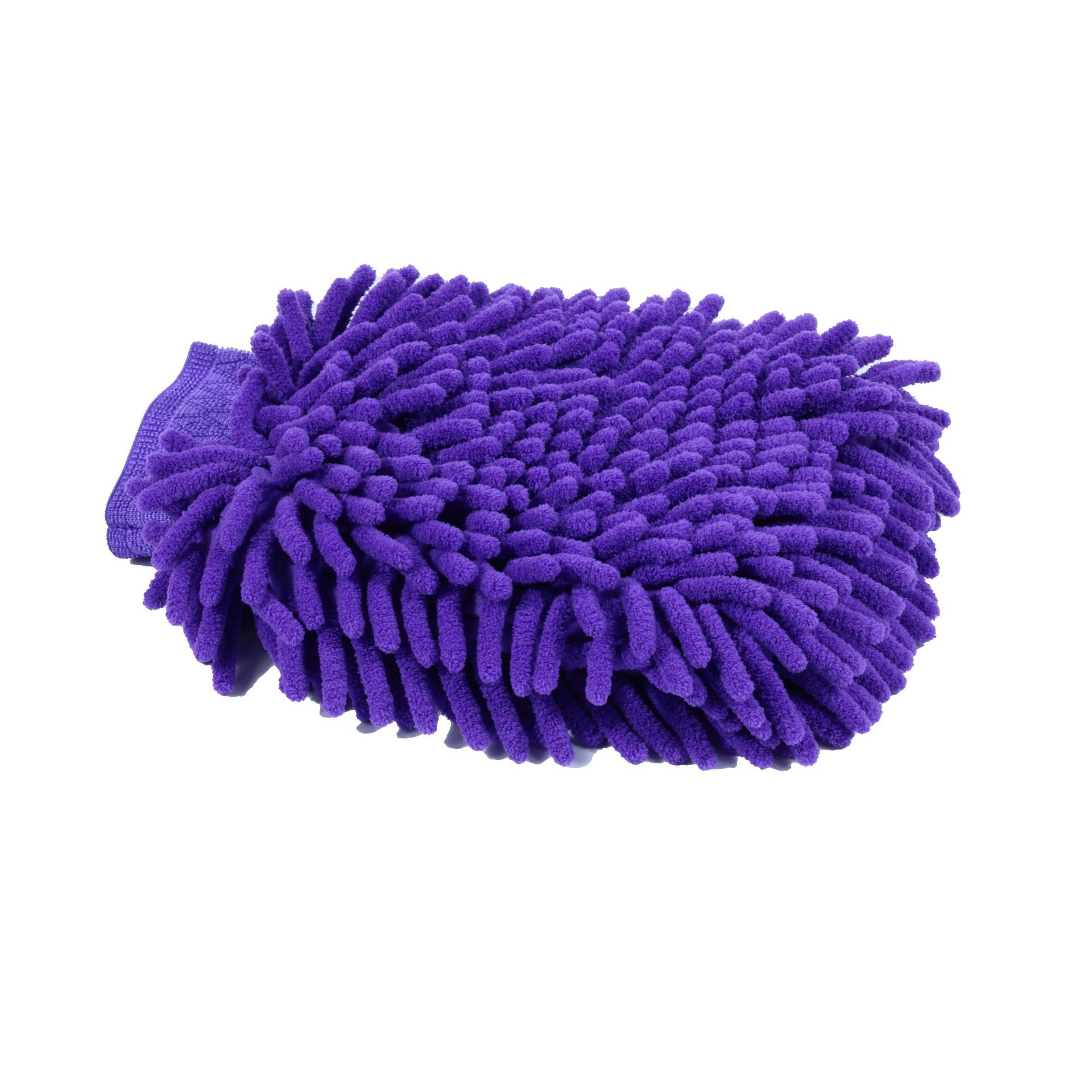 Xinshili Thickened Chenille Car Wash Gloves, Coral Fleece Foaming Gloves, Long Pile Single/Double Side Car Wiping Gloves