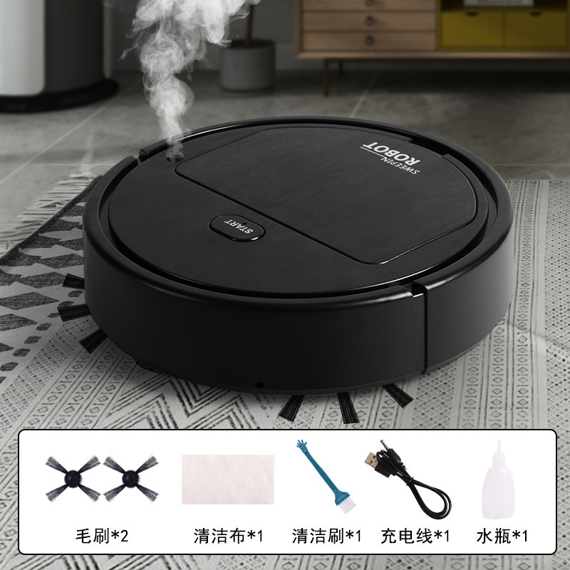 Intelligent robotic vacuum cleaner, household rechargeable, vacuuming and mopping 3-in-1 vacuum cleaner, cross-border best-selling product, source manufacturer.
