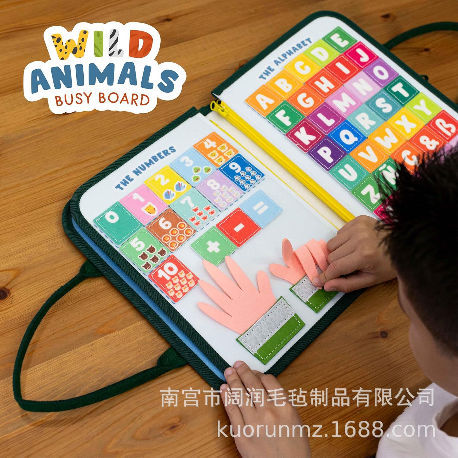 Preschool Busy Board Educational Sensory Board Portable Children's Travel Toy Activity Gift Learning and Educational Toy