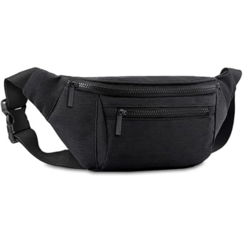 Cross-border exclusive in-stock men's crossbody bag, waist bag, travel belt bag, cycling, hiking, running waist bag