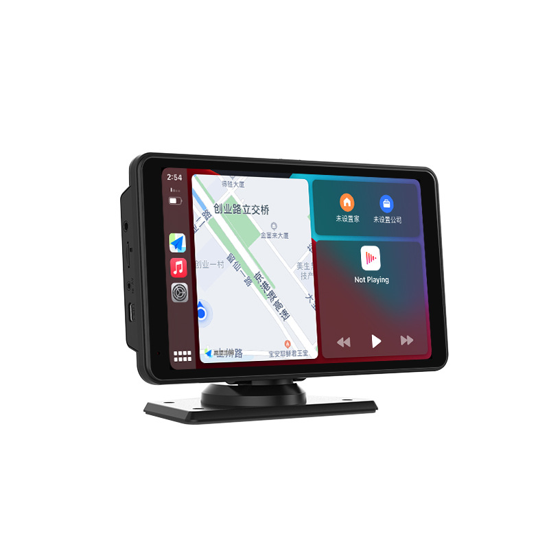 Cross-border hot-selling product: 7-inch CarPlay Android Auto smart screen dashcam with 2K front and 1080P rear navigation.