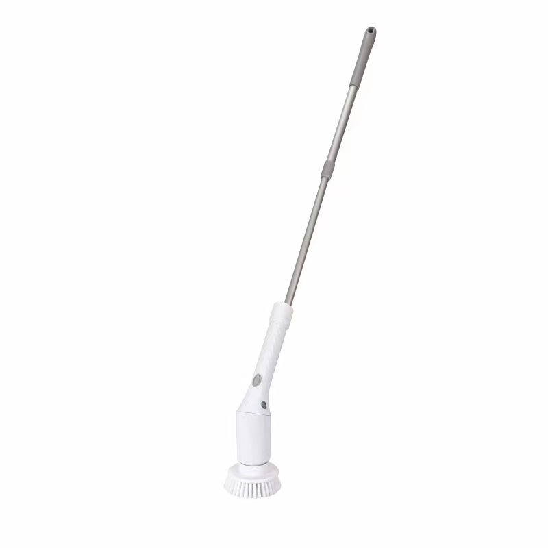 Cross-border electric cleaning brush, automatic rotating tile brush, sponge scrubber, telescopic pole, multi-functional waterproof floor brush