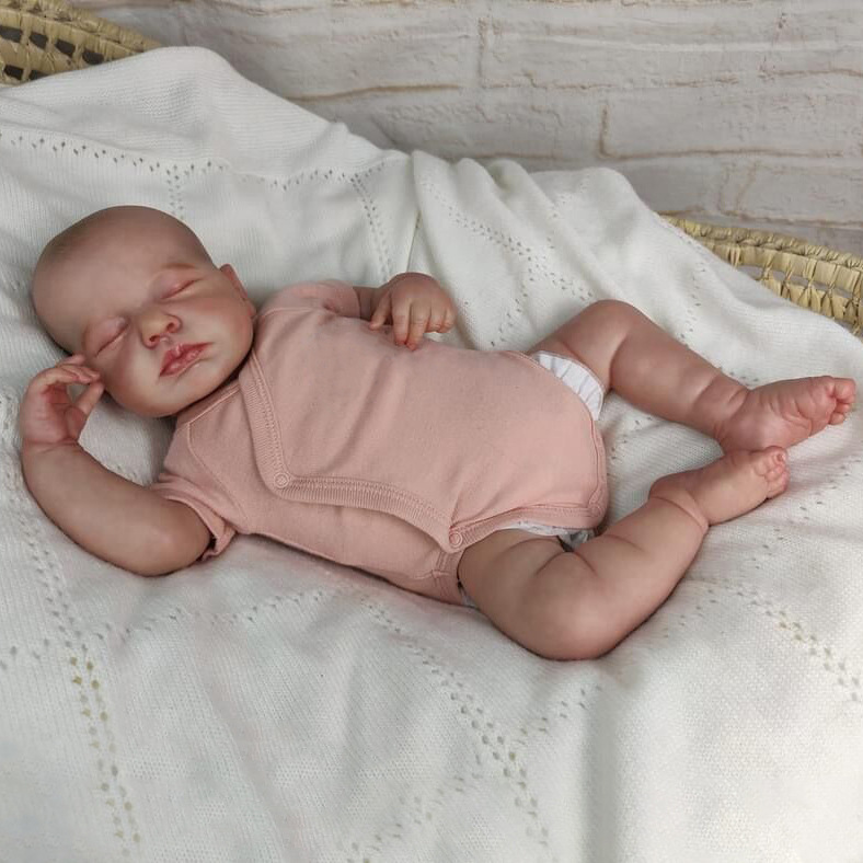 Reborn doll, a realistic reborn doll, a children's pretend play toy, a baby gift.