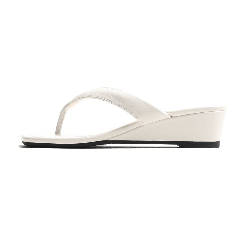 Women's 5.5cm platform flip-flops, square toe wedge heel, perfect for summer 2026.