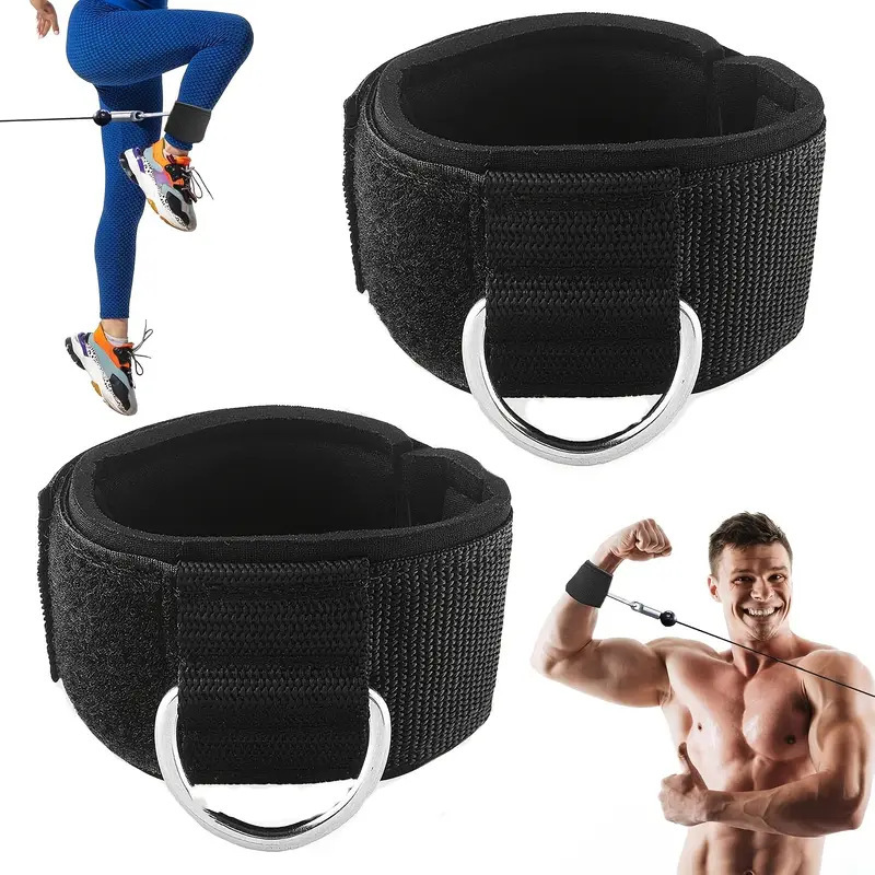Gantry crane ankle buckle single D buckle foot ring hip and leg training strap elastic band accessories to slip on feet to anti-slip
