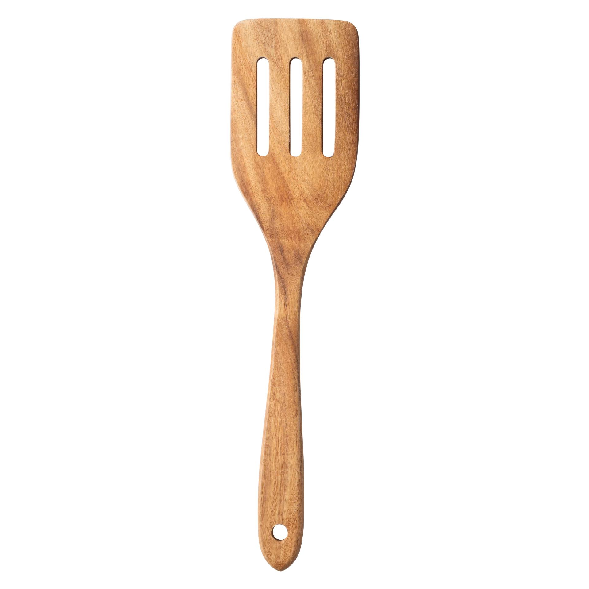 Cross-border small-leaf acacia wood spatula, solid wood cooking pot spatula, soup spoon, non-stick wooden spatula, teak wood kitchenware set