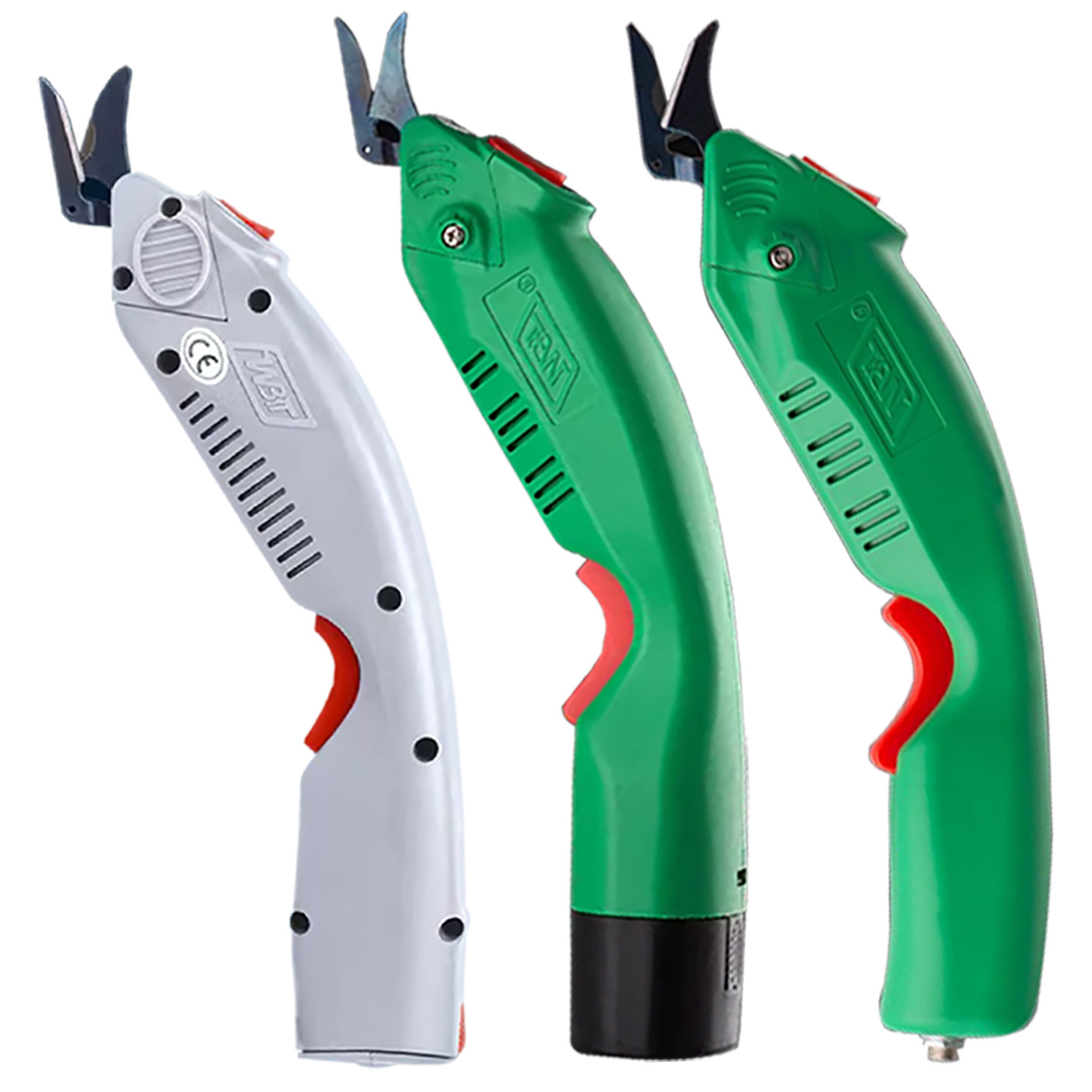 WBT-1 Handheld Portable Tungsten Carbide Electric Scissors; WBT-2 Fabric Cutting and Trimming Machine for Cloth, Leather, and Fiberglass.
