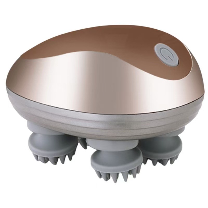 Cross-border exclusive octopus head massager, waterproof, red light care, handheld decompression device.