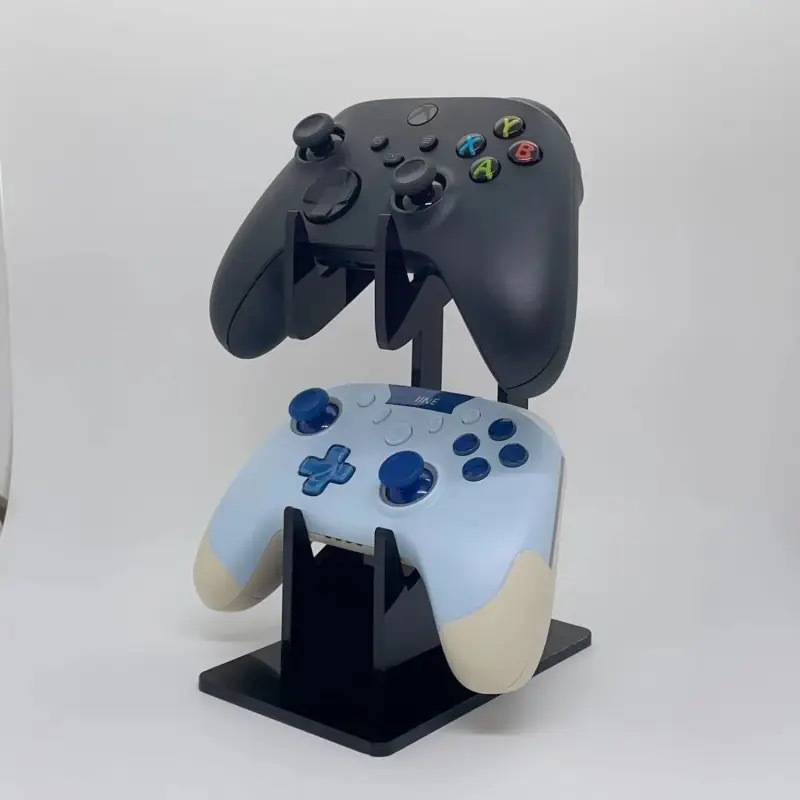 Transparent PS4 acrylic universal game controller stand, creative desktop storage, dual controller stand display stand