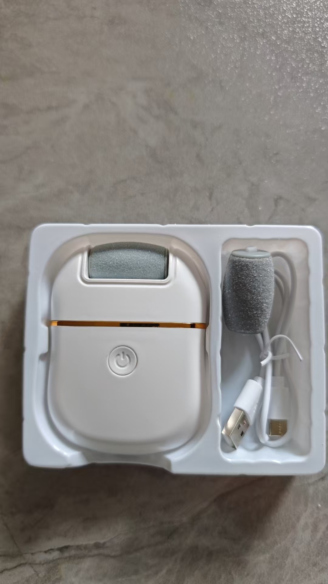 Automatic electric foot file, pedicure and dead skin removal device, rechargeable foot care machine, callus remover, foot file stone for heels.