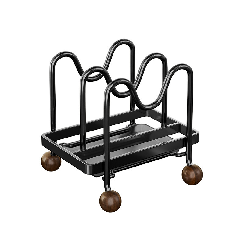 Chinese-style cutting board rack, kitchen countertop, multi-functional multi-layer storage rack, pot lid rack, cutting board and cutting board placement rack