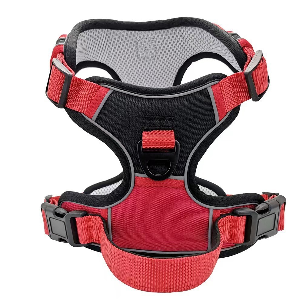 New cross-border pet leash, vest style, large dog chest and back strap, reflective explosion-proof dog leash manufacturer