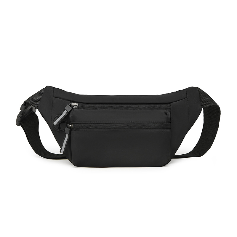 Waterproof PU waist bag for mobile phones, casual outdoor sports shoulder bag, crossbody bag, men's bag, Amazon men's large capacity wholesale.
