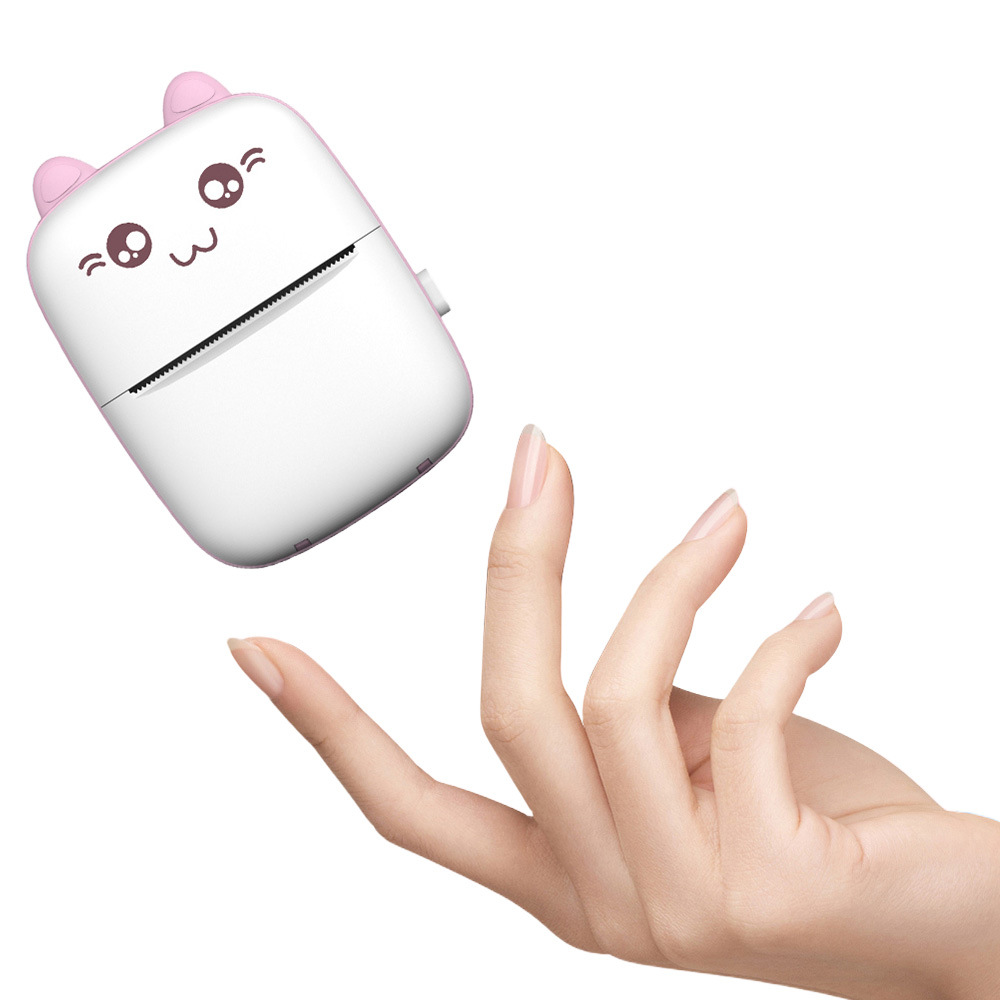 Pocket Mini Adhesive Label Printer - Small Portable Wireless Thermal Photo Printer (Exclusive for Export)