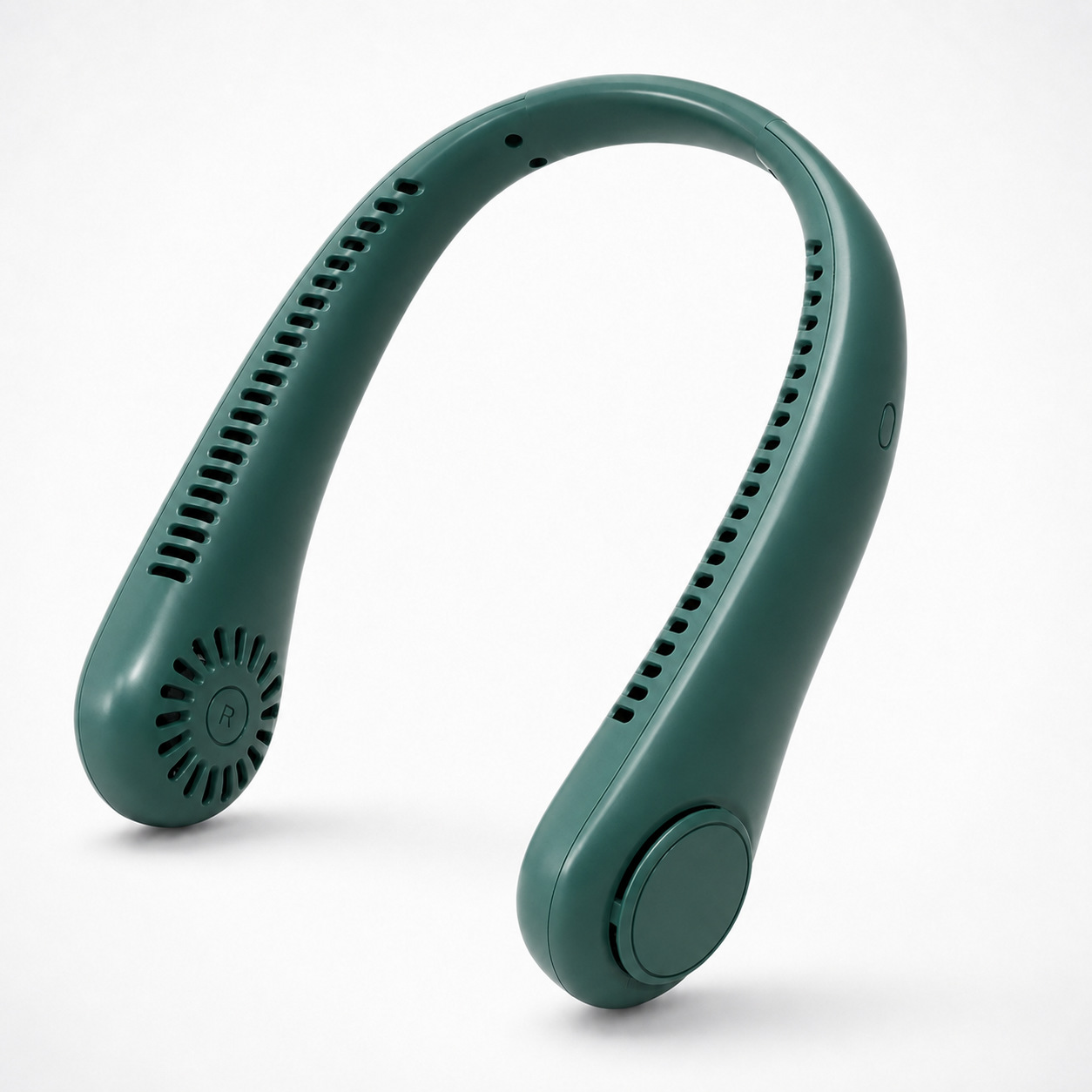 Neck fan, USB rechargeable, bladeless, quiet, powerful airflow, cross-border outdoor mini portable fan.