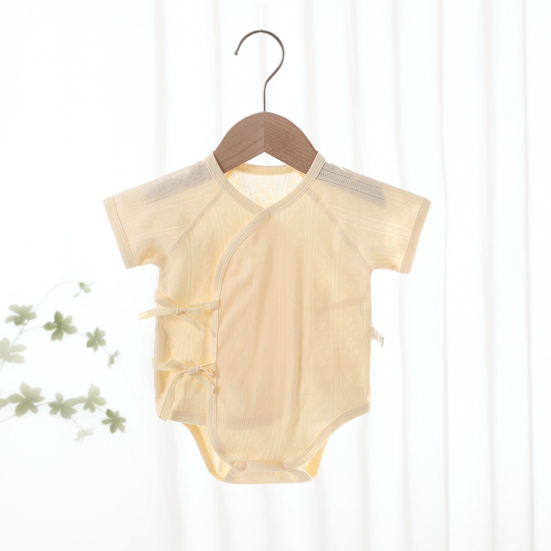Pure cotton baby bodysuit, Class A, summer thin newborn bodysuit, baby triangle romper, buttock-covering romper