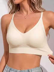 Wholesale of popular cross-border export bras for women from Europe and America, featuring small breasts, beautiful backs, foundation liquid, invisible and rims