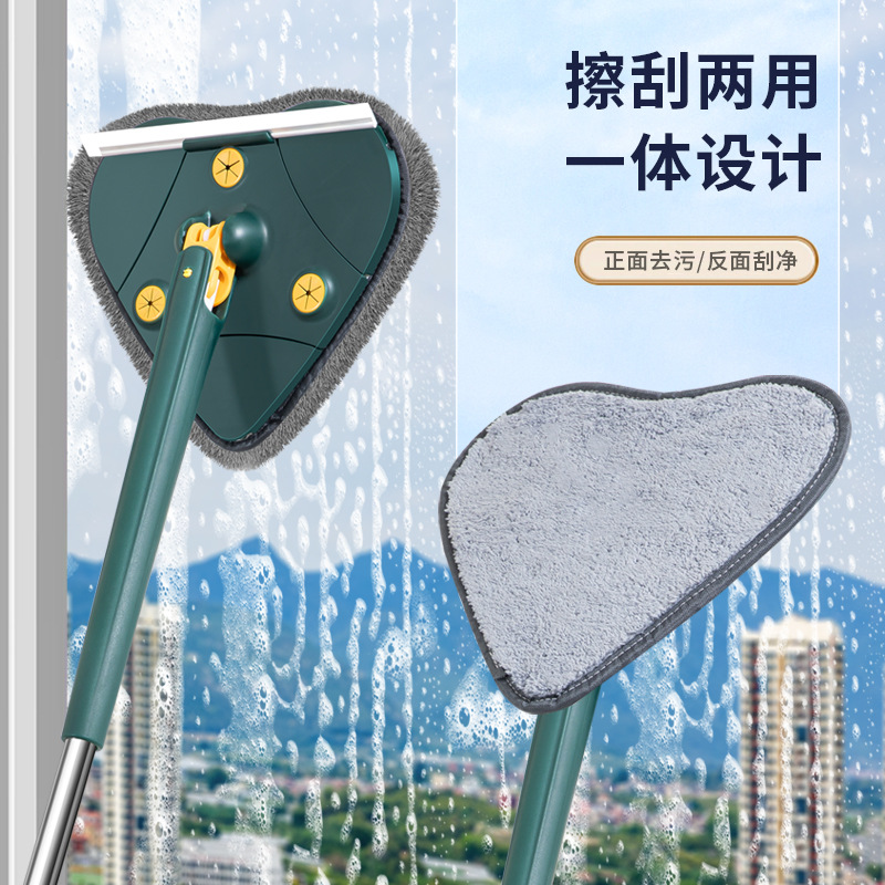 New hand-washing triangular mop cleaning wonder, ceiling new household self-tightening water one-mop cleaning wonder for lazy people