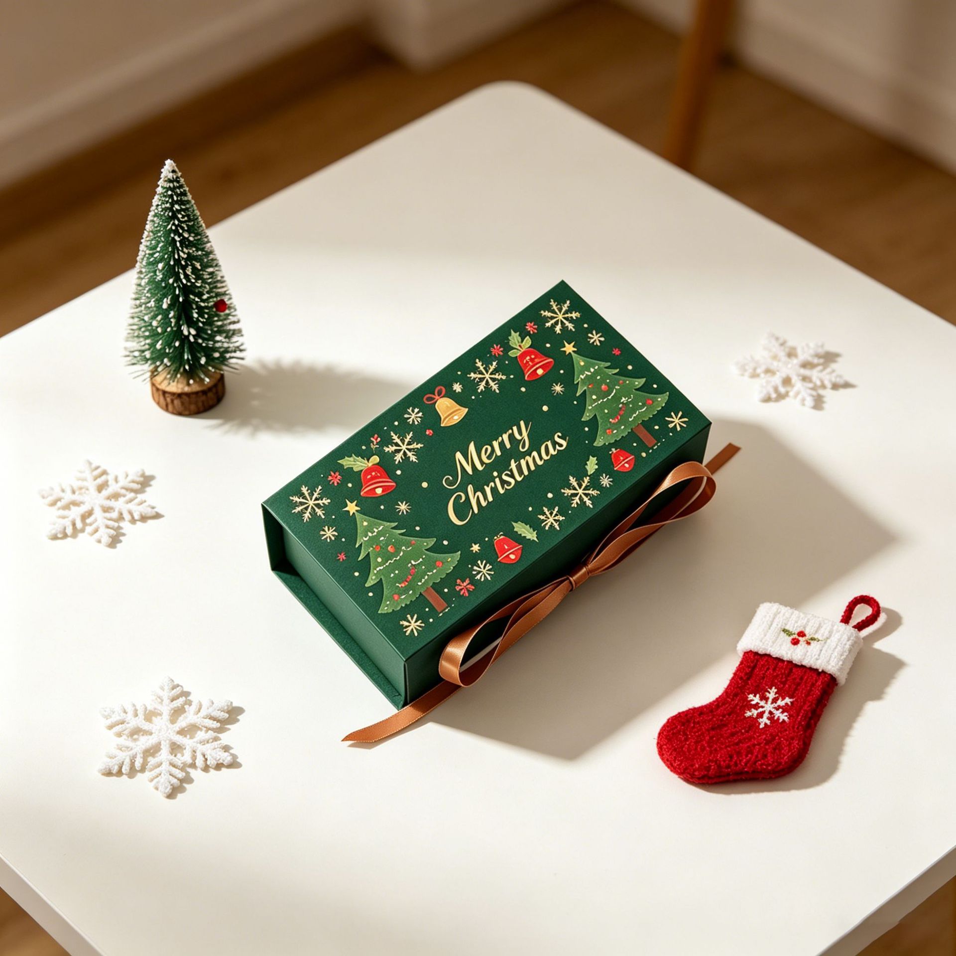 Source factory Christmas gift packaging boxes, Christmas tree festival souvenir boxes, cross-border candy and biscuit packaging boxes