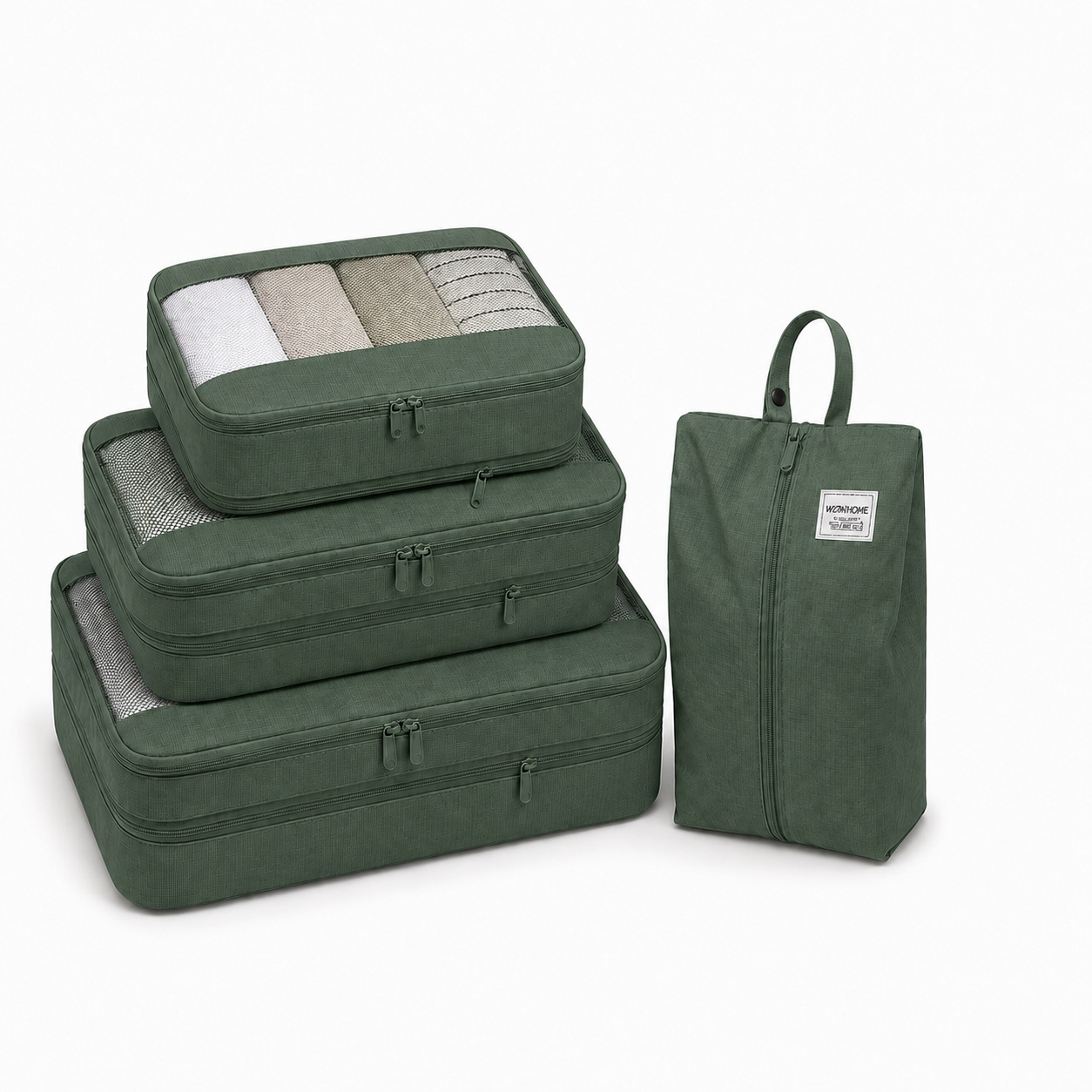 Travel storage bag set, compressible suitcase, clothing storage bag, large-capacity folding clothes, travel storage bag