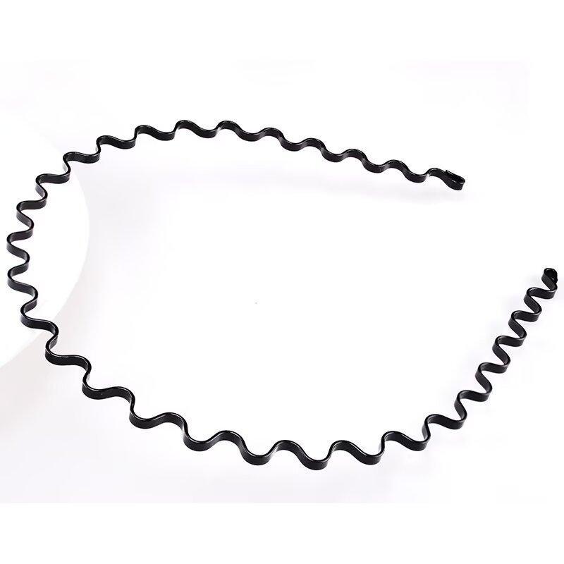 Trendy men's headband, invisible sporty minimalist slicked-back Korean style anti-slip wavy hair clip, women's hair accessory, face wash headband