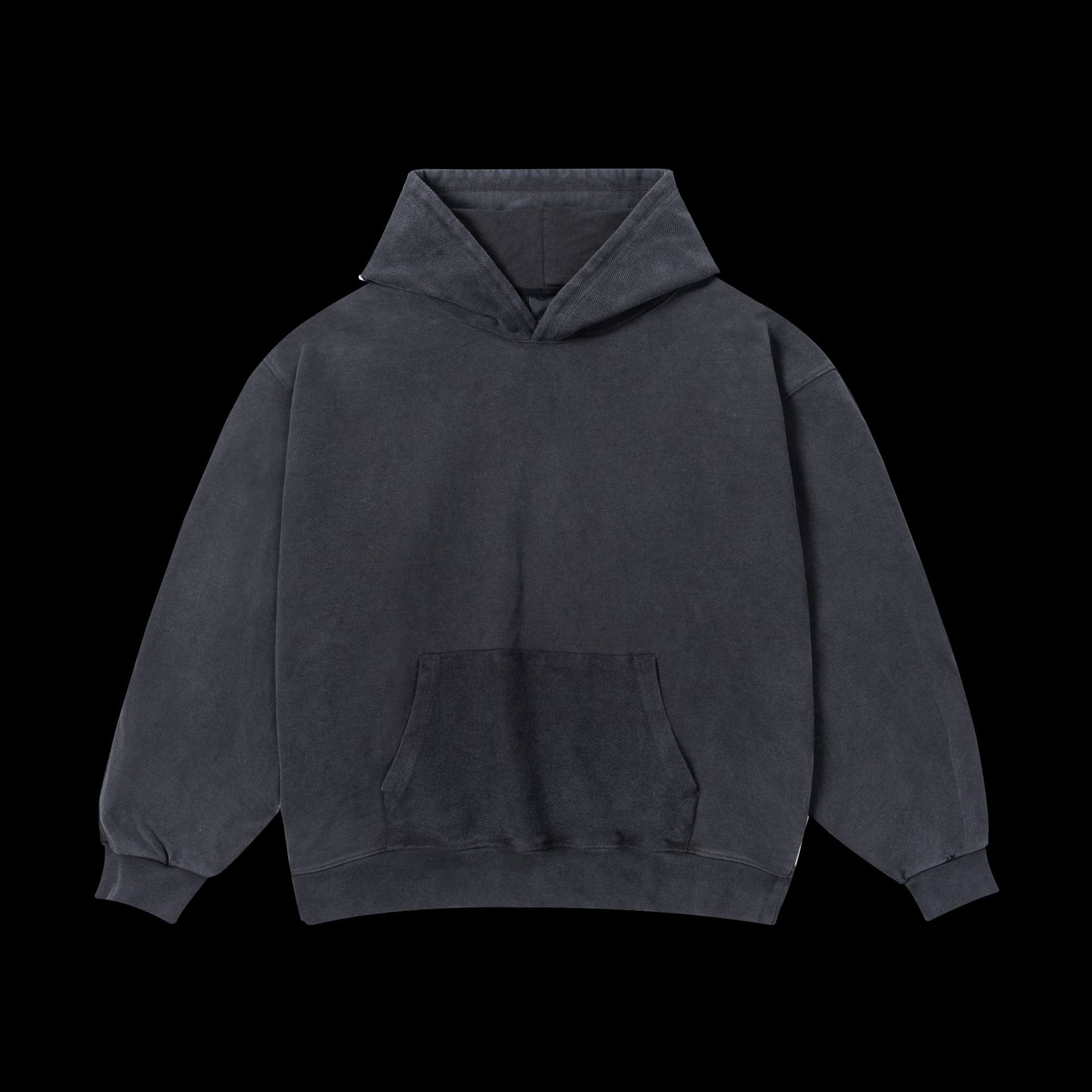 A highly anticipated high-style Parisian streetwear hoodie for both men and women, featuring a washed and aged backside patchwork hoodie