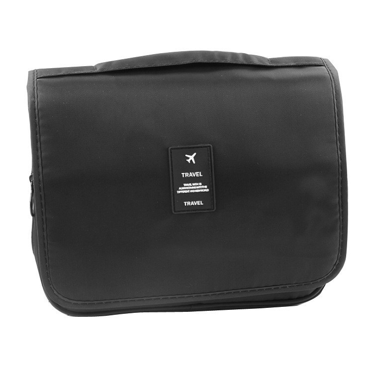Hook-type toiletries bag, portable travel bag, large capacity cosmetic storage bag, multi-functional folding hanging toiletry bag for men and women.