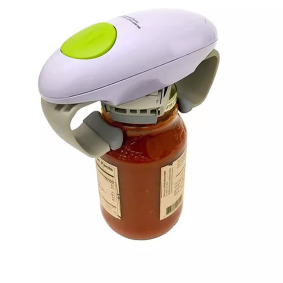 Household kitchen tools, electric double-ear can opener, bottle opener, one-click automatic opening of bottle caps, cross-border supply of canned goods